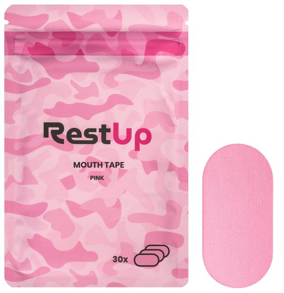 Mouth Tape for Sleep - Nasal Breathing, Dry Mouth Relief | Pink RestUp