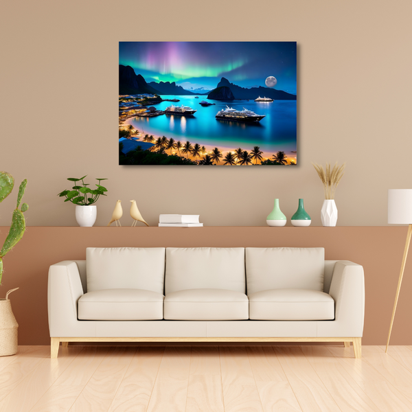 Canvas Wall Art - Seaside Island