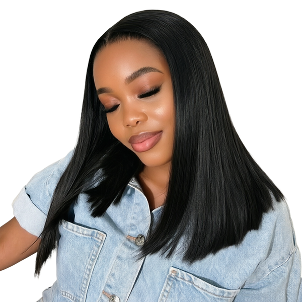14In Best Quality Vietnamese Straight Weave 13x4 Full Frontal Bob Wig-Deer