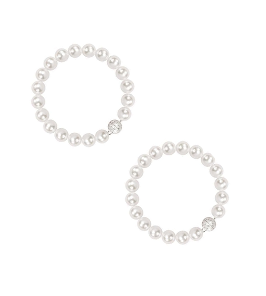 2 Piece Pearl Magnetic Tiebacks Decorative Curtain Holdbacks Accessories