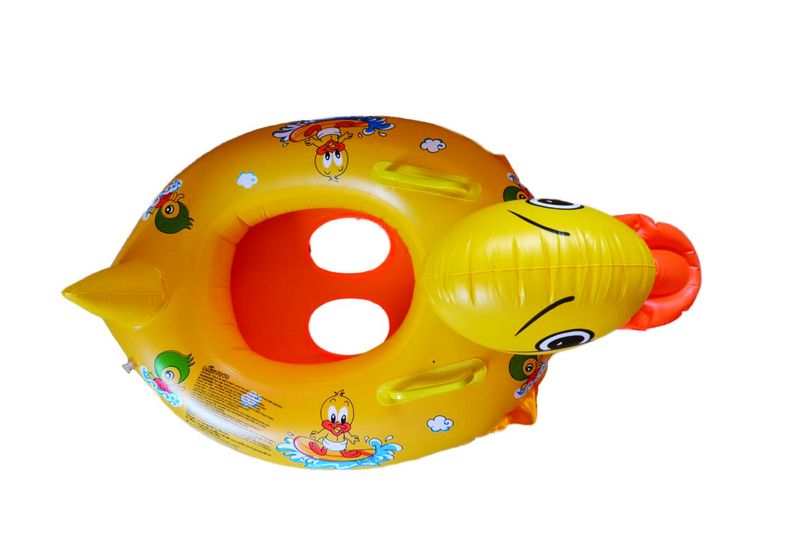 Kids Inflatable Duck Pool Float Boat, Duckling - Large 1m Wide