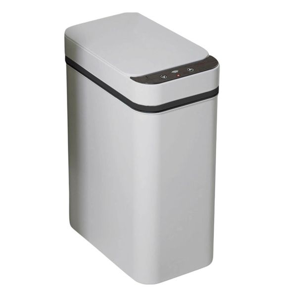 Smart Trash Can with Touchless Motion Sensor Technology - White