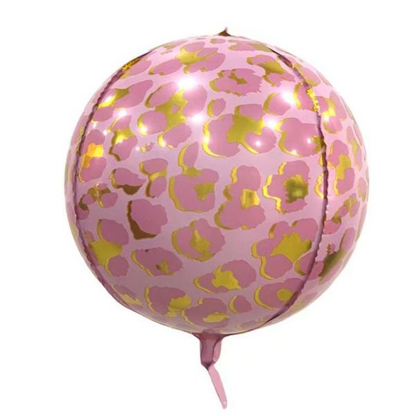Pink Leopard Orb Foil Balloon image