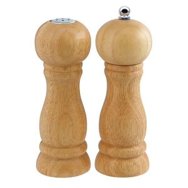 Blaumann 16cm Wooden Pepper or Salt Mill with Ceramic Grinder