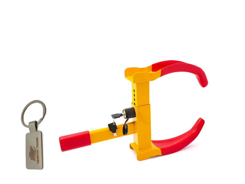 Vehicle Security Heavy Duty Wheel Clamp With TIT Keychain