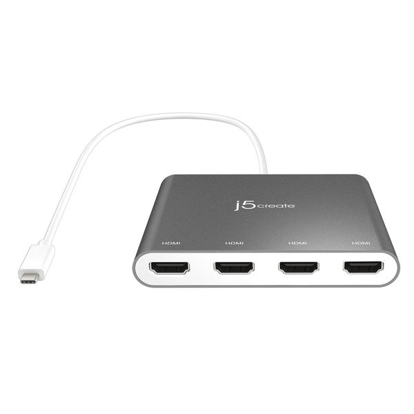 J5Create JCA366 USB-C to 4-Port HDMI Multi-Monitor Adapter