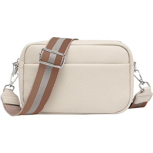 Women's Shoulder Bag Small Solid Color Wide Shoulder Strap Crossbody Bag