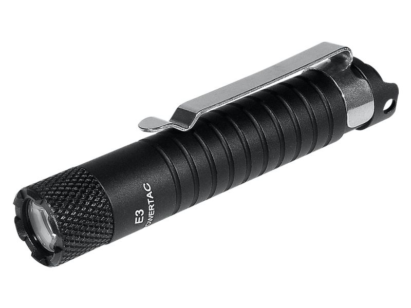 Powertac E3 (Gen IV) Keychain Light, 168 Lumen, 102m Throw