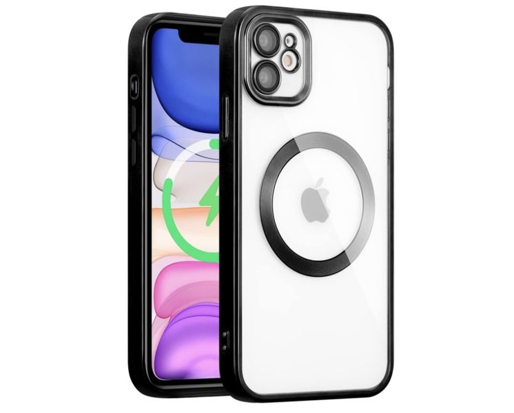 Compatible with MagSafe Silicone Protective Cover for iPhone 11 - Black