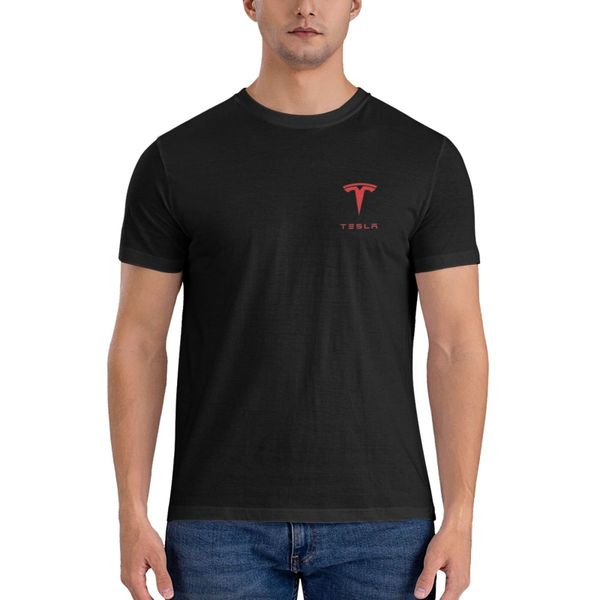 Tesla Mens T-Shirts - Cotton Novelty Short Sleeve Crew Neck T Shirts
