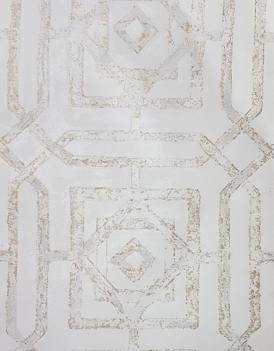 Square Patterned Abstract Woven Shimmer Wallpaper Shop Today. Get
