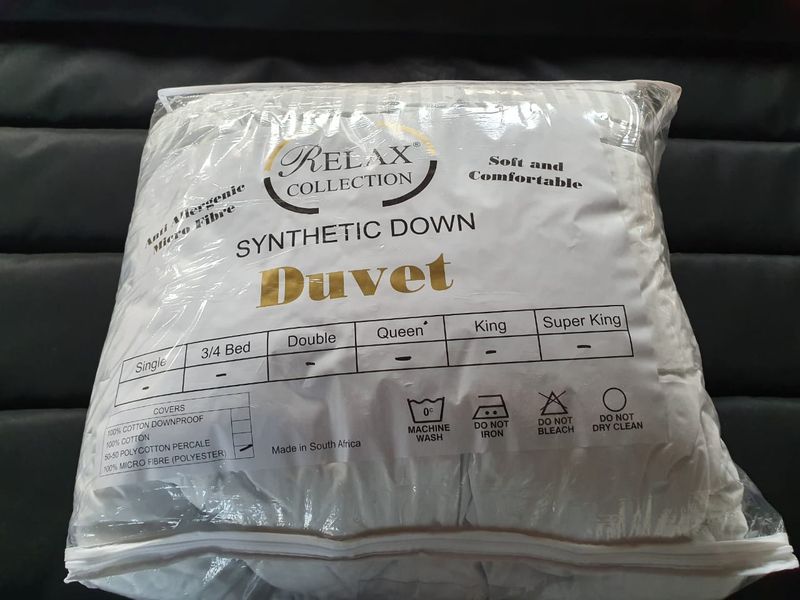 Duvet Inner By Relax Collection - Polyester stripe - White - King XL