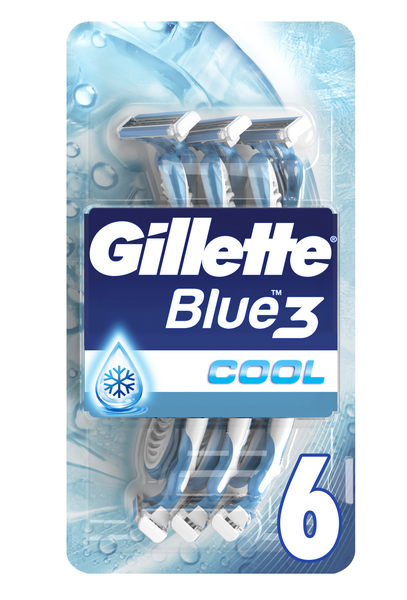 Gillette Blue3 Men's Disposable Razors 6 Razors