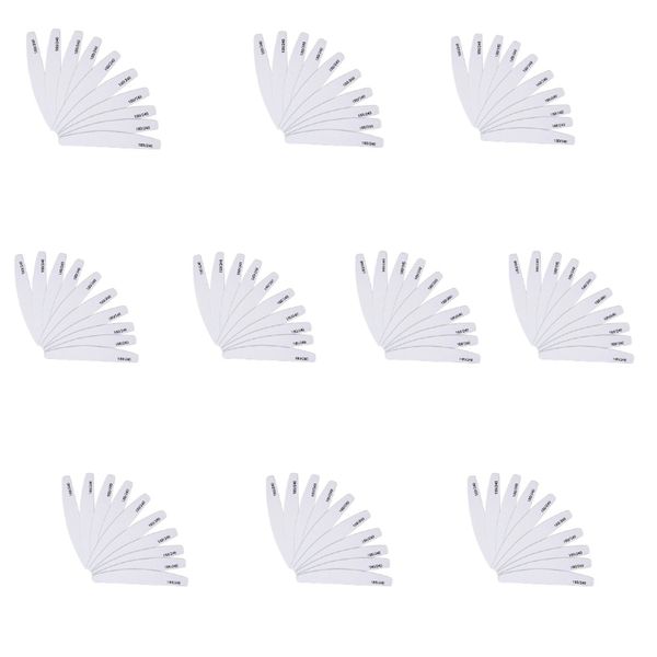 100Piece Double-Sided 180/240 Nail Files