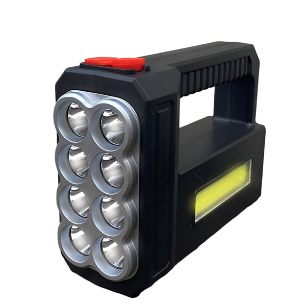 Multifunctional Outdoor Light 8 LEDs and COB-USB and Solar Rechargeable