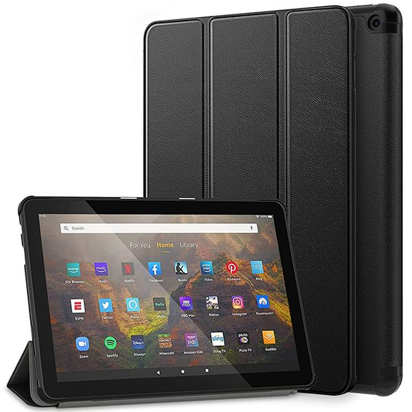 Generic Slim Cover For Amazon Kindle Fire HD 10" (2021 Release) - Black