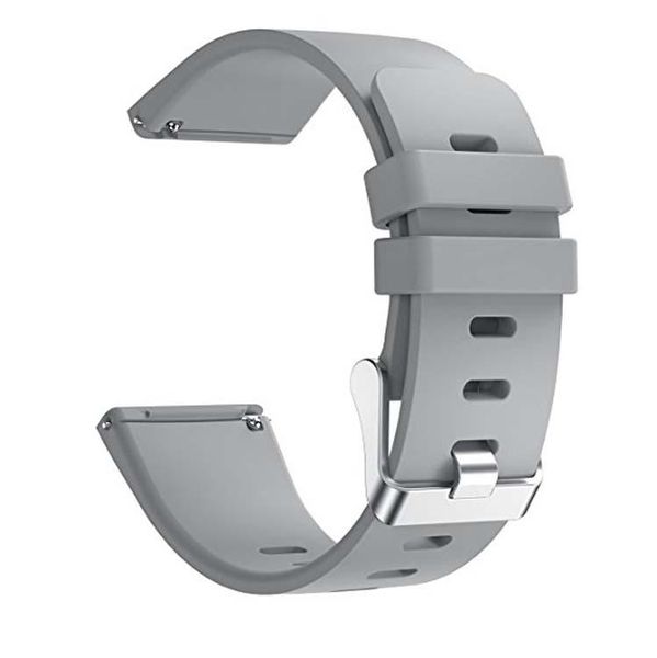 MDM Silicone Sport Replacement Strap for Fitbit Versa/ Versa 2 (M/L)- Grey