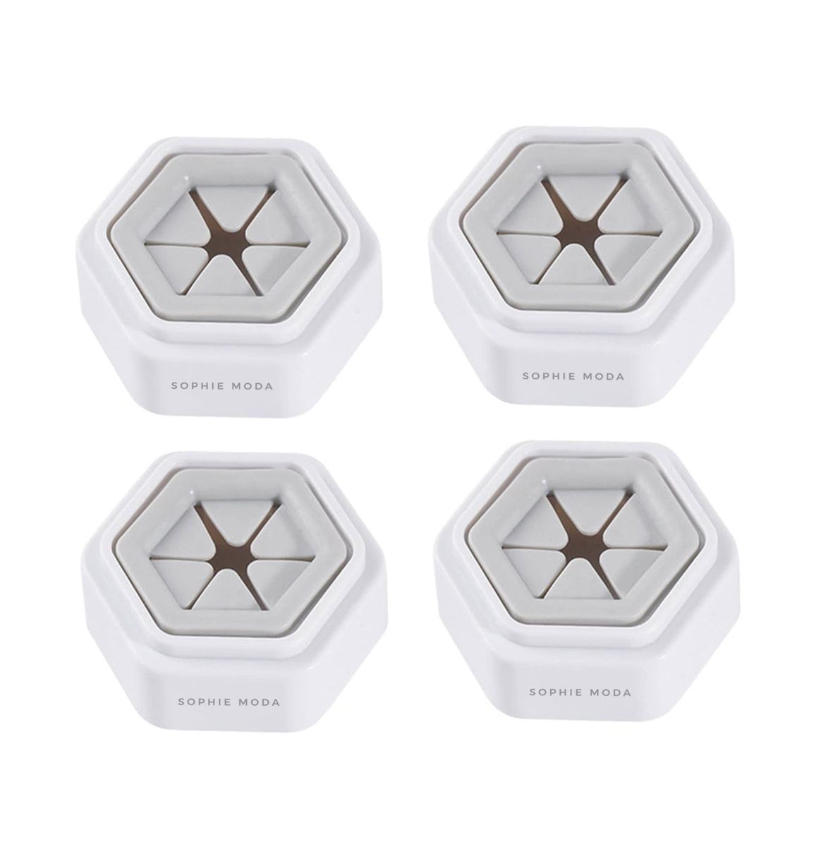 Sophie Moda - Self-Adhesive Push Hand Towel Hooks Kitchen and Bathroom (4 Piece)