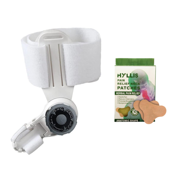 Bunion Splint Toe Straightener &amp; Corrector + 10 x Herbal Pain Relief Patch