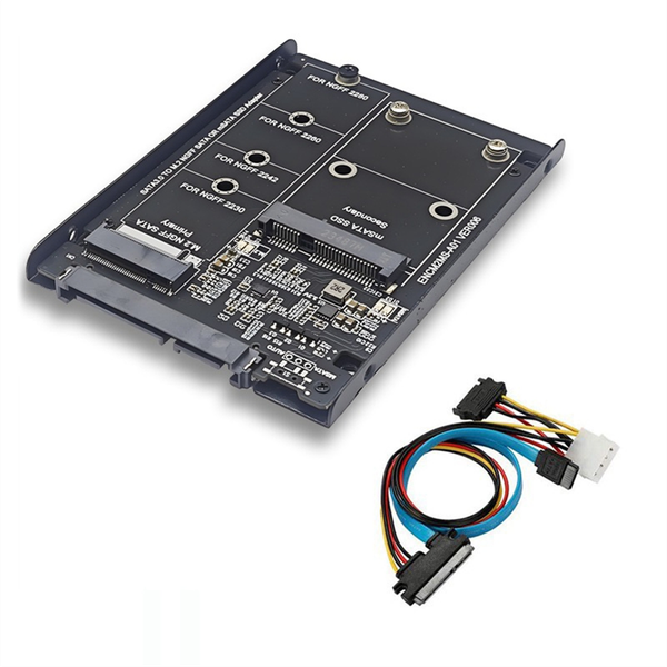 Ssd Case Enclosure M2 Ngff&amp;Msata To Sata3.0 6Gb Adapter Riser Card