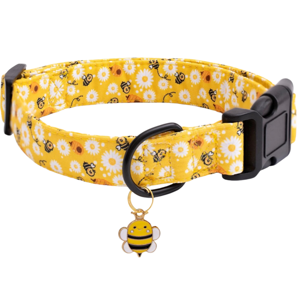 Medium-Sized Dog Collar With Bee Pattern 50 CM
