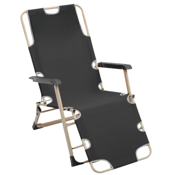 Adjustable Reclining Lounge Chair with Footrest &amp; Headrest