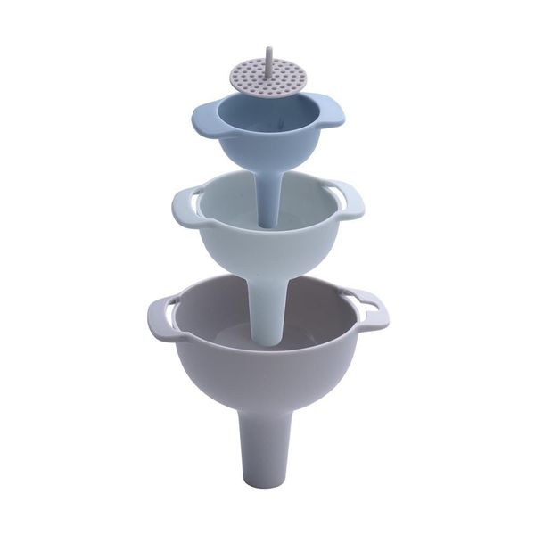 4 in 1 Kitchen Funnels Strainer Filter Multi-Size Nested Funnel Set