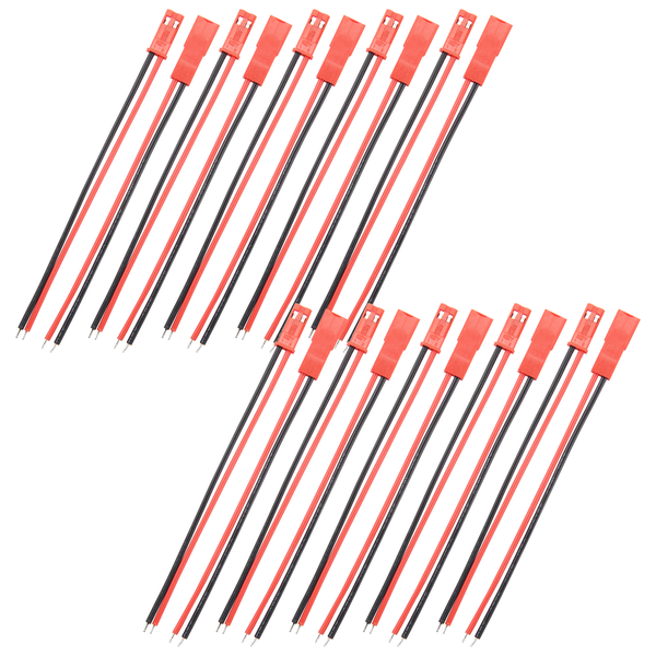 10 Pairs 2 Pin Jst Plug Socket Connector M To F Compatible with Universal