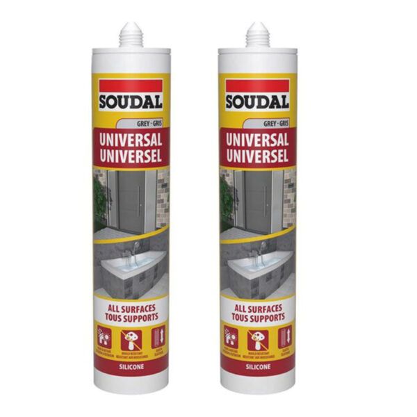 SOUDAL Universal Silicone Bronze 270ml ( 2 Pack )