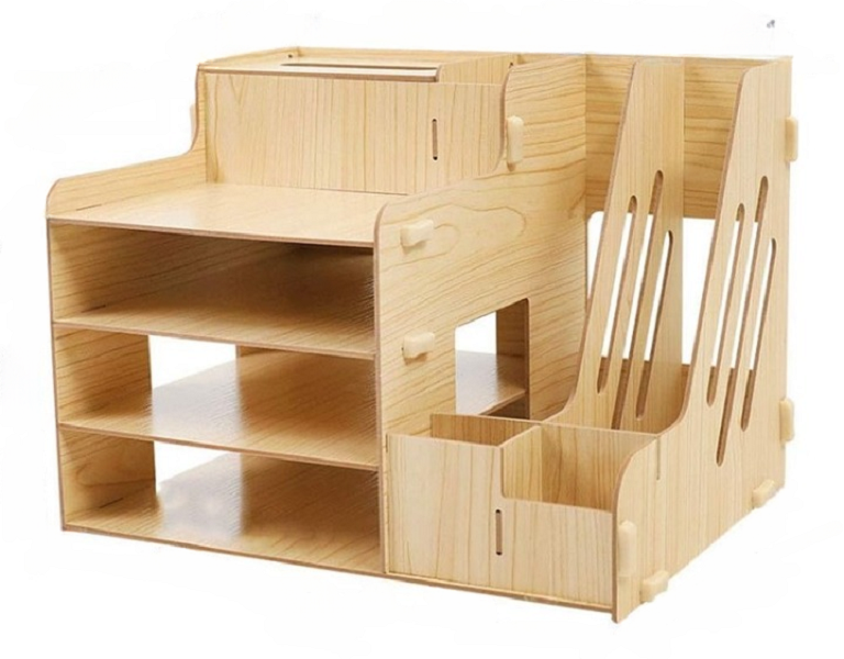 Counter Top Bookcase Office Wooden Storage Box-YL-498