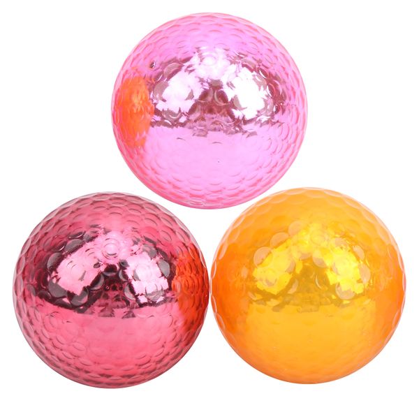 Plated Metal Color Golf Ball Practice Balls Training Gifts- 1.68in