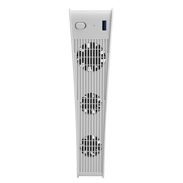 3-Fan USB Cooler White Compatible with PS5