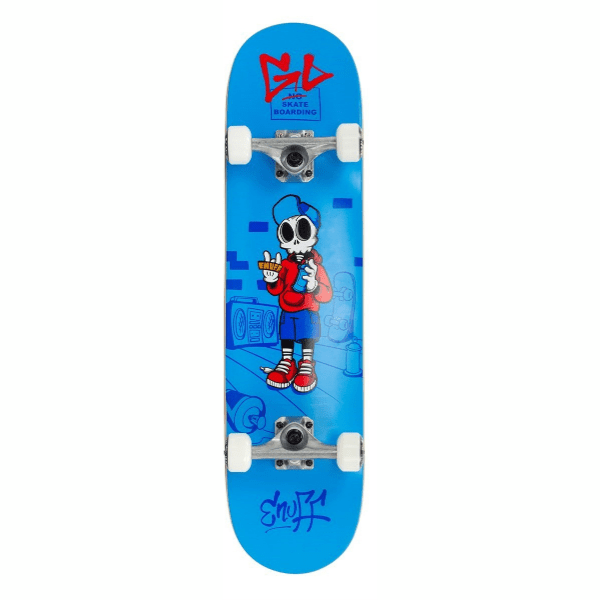Enuff Skully - Mini Compete Blue Skateboard - 7.25" x 29.5
