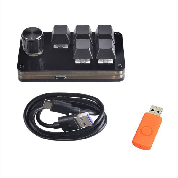 Diy Hot Swap Customization Mechanical Keyboard Macro Keypad Black