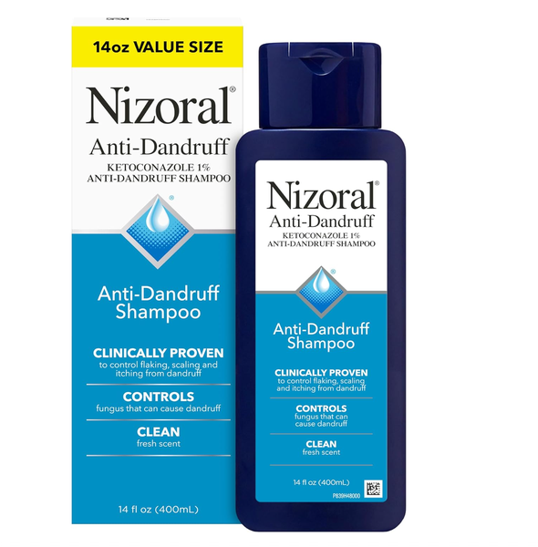Nizoral Anti-Dandruff Shampoo with 1% Ketoconazole, Fresh Scent, 400ml
