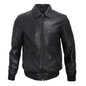 Men's Billy-J Black Leather Jacket | Shop Today. Get it Tomorrow
