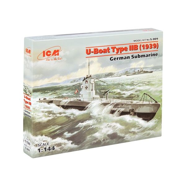 ICMS009 1/144 U-Boat Type IIB 1939 Plastic Kit
