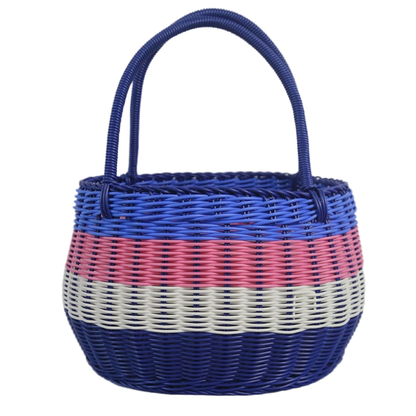 Small Four-Color Outdoor Picnic Basket Fruit Basket, Gift Basket