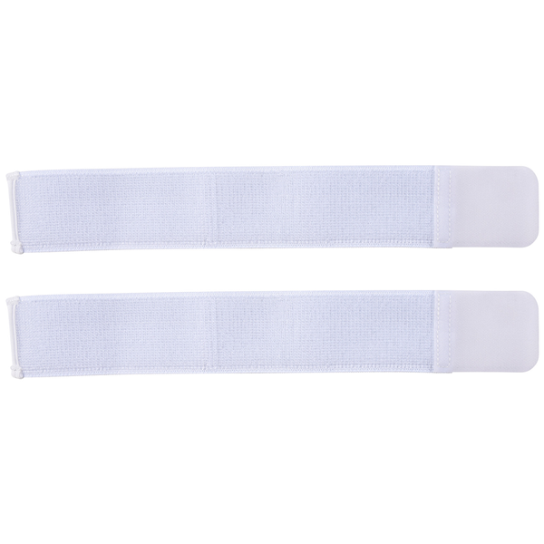 1 Pair Soccer Shin Guard Stay Fixed Bandage Tape Shin Pads,White