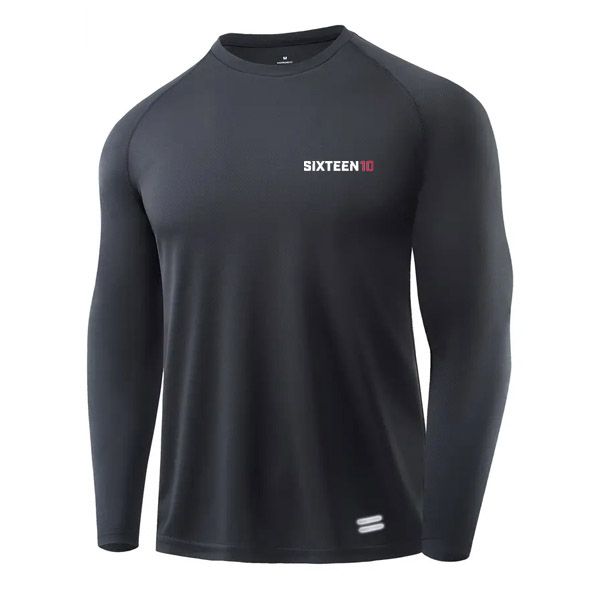 SIXTEEN10 Rapid-Dry Long Sleeve Training Top - Black