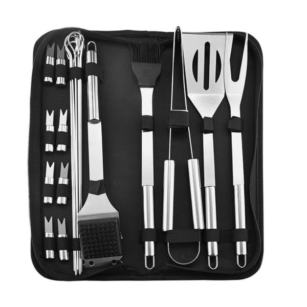 Camping Braai BBQ Tools 20 Piece Set
