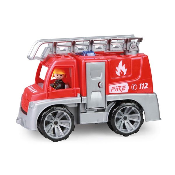 LENA Toy Fire Engine: BOXED with Ladder TRUXX with Play Figure 29cm