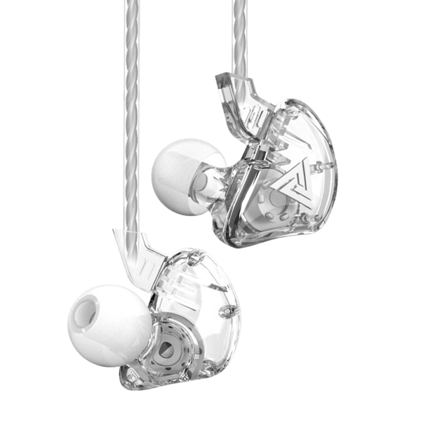 QKZ AK6 - HD - In-Ear Monitor Earphones with Mic &amp; Case - Crystal