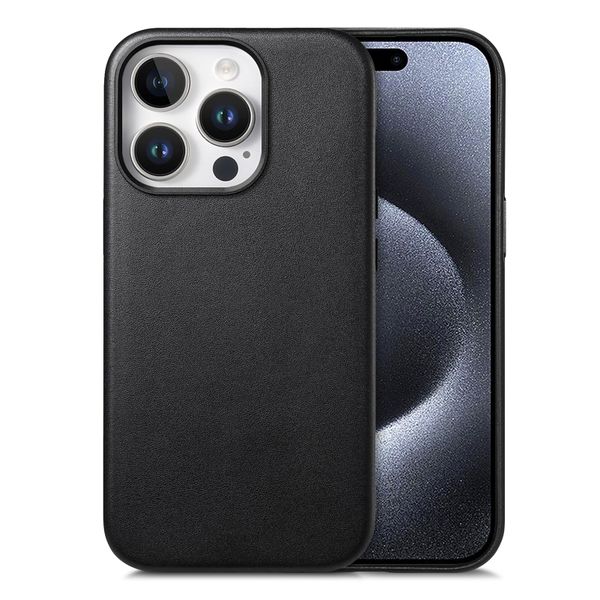 Magsafe Strong Magnetic Leather Phone Case Compatible with iPhone13 Pro Max