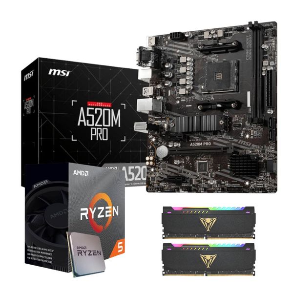 AMD RYZEN 5 4500 16GB DDR4 A520M-PRO Upgrade kit