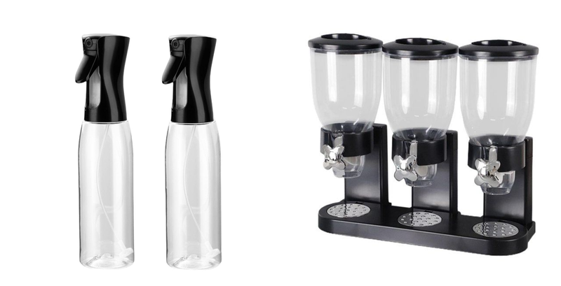 Three In One Cereal Dispenser With Oil Spray Bottles