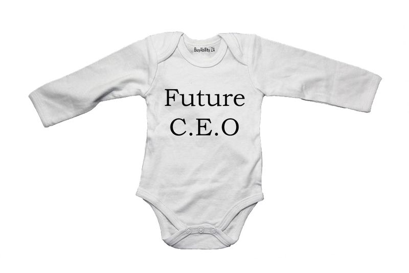 Future CEO Baby Grow - White