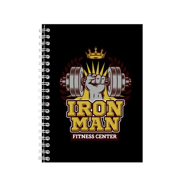 Iron Man Notebook Fitness Gift Idea A5 notes 128