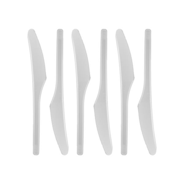 Disposable White Plastic Knives | Bag of 250