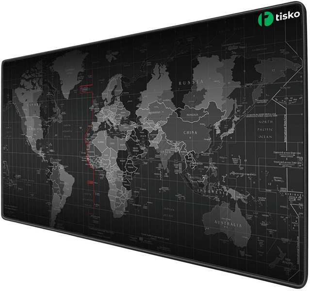 Anti-Slip World Map Speed Game Mouse Pad Gaming Mat for Laptop PC